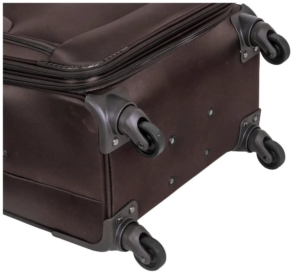 2E Чемодан тканевый на колесах Supra Luggage из нейлона, с антивандальным кодовым замком TSA, 4 колеса с поворотом на 360 градусов, 60 литров чемоданы-0