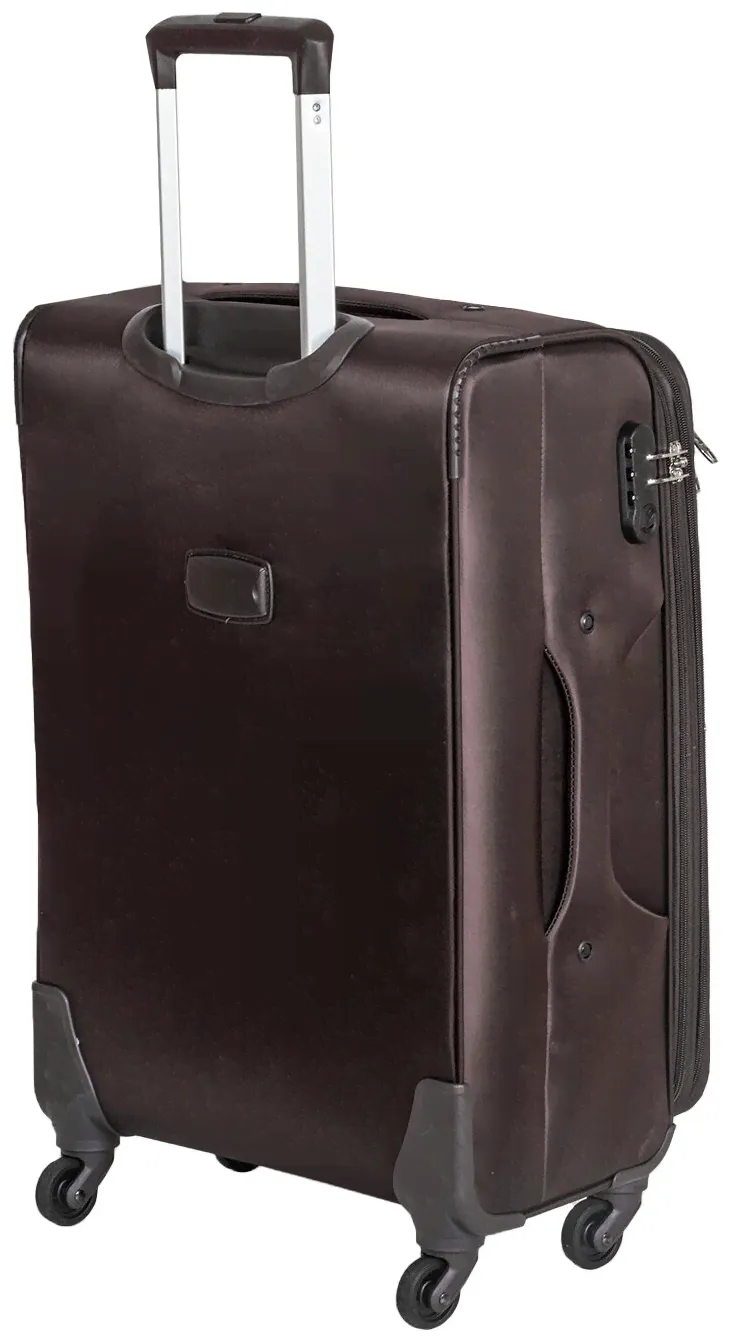 2E Чемодан тканевый на колесах Supra Luggage из нейлона, с антивандальным кодовым замком TSA, 4 колеса с поворотом на 360 градусов, 60 литров чемоданы-4