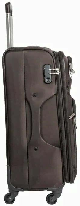 2E Чемодан тканевый на колесах Supra Luggage из нейлона, с антивандальным кодовым замком TSA, 4 колеса с поворотом на 360 градусов, 60 литров чемоданы-3