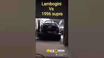 modern car vs  old supra backfire 🔥