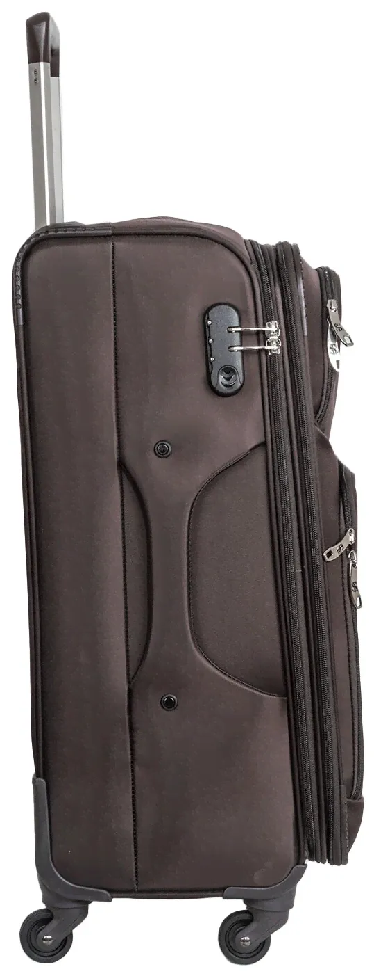 2E Чемодан тканевый на колесах Supra Luggage из нейлона, с антивандальным кодовым замком TSA, 4 колеса с поворотом на 360 градусов, 60 литров чемоданы-2